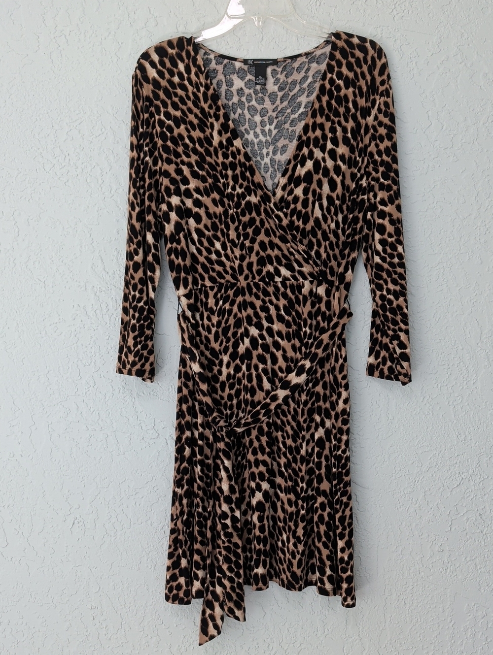 INC Animal Print Wrap Dress - Excellent Condition | Size XL